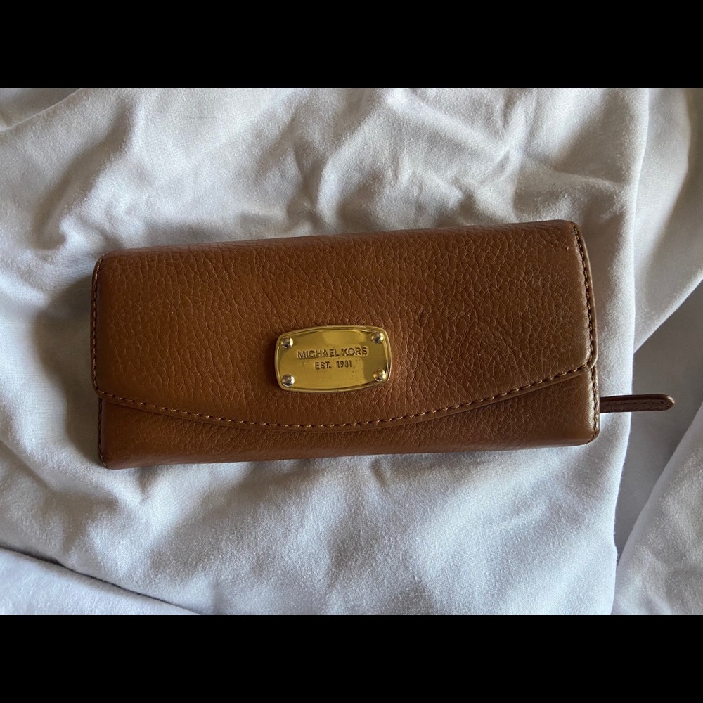 Michael Kors Cognac Leather Wallet
